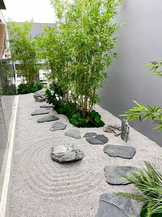 konsep taman minimalis modern bergaya taman zen taman jepang