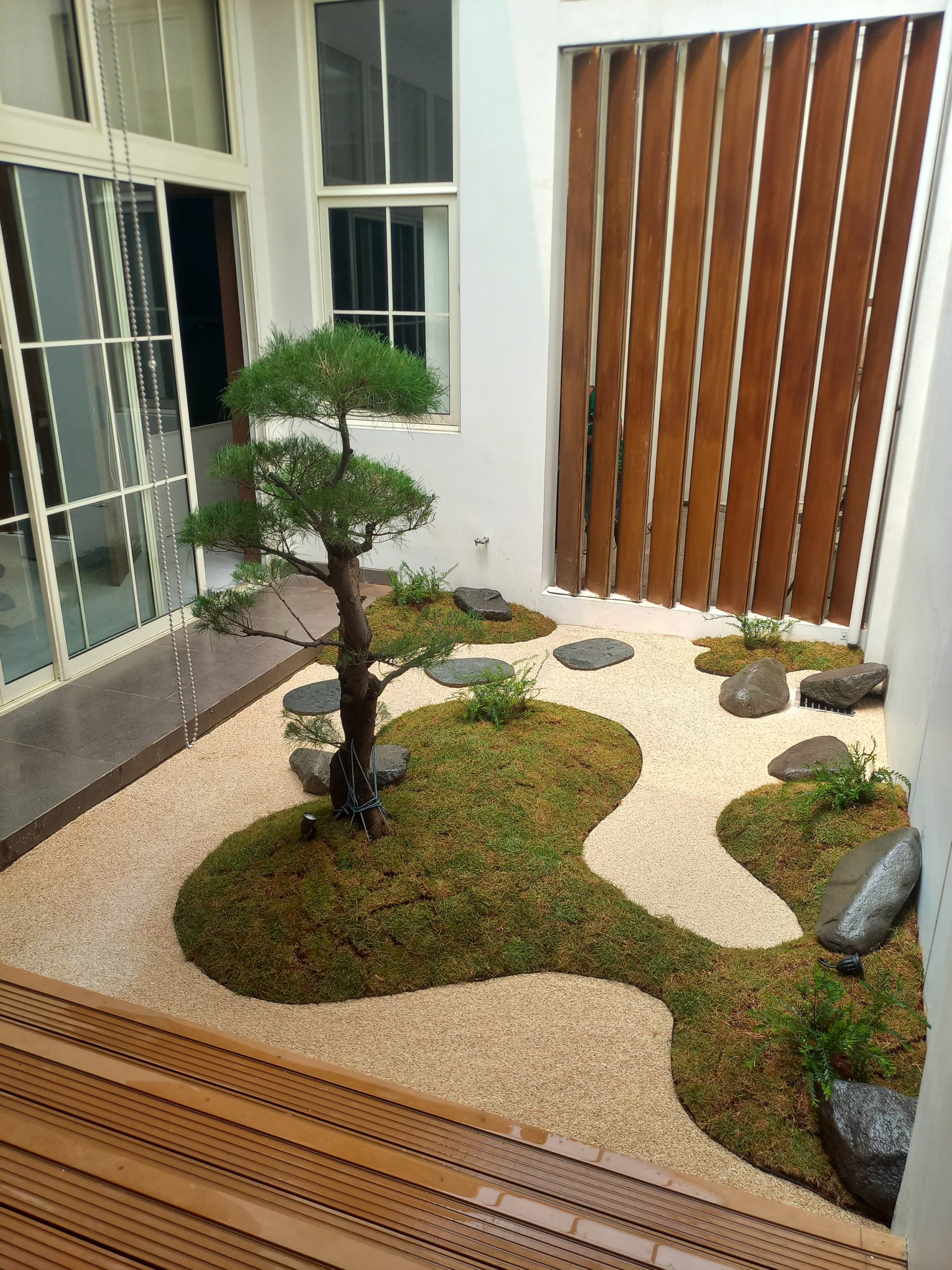 konsep taman minimalis gaya jepang